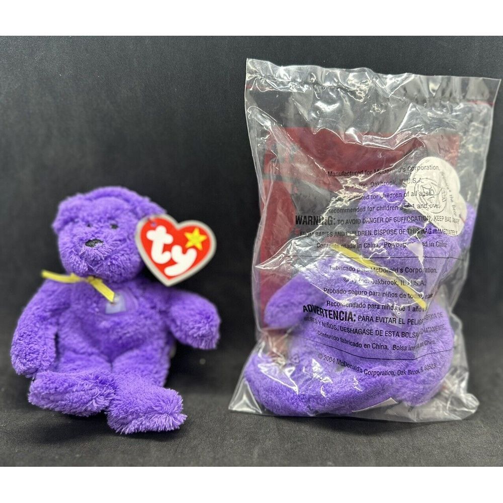 Ty Teenie Beanie Grimace The Bear New In Package #12 In A Series